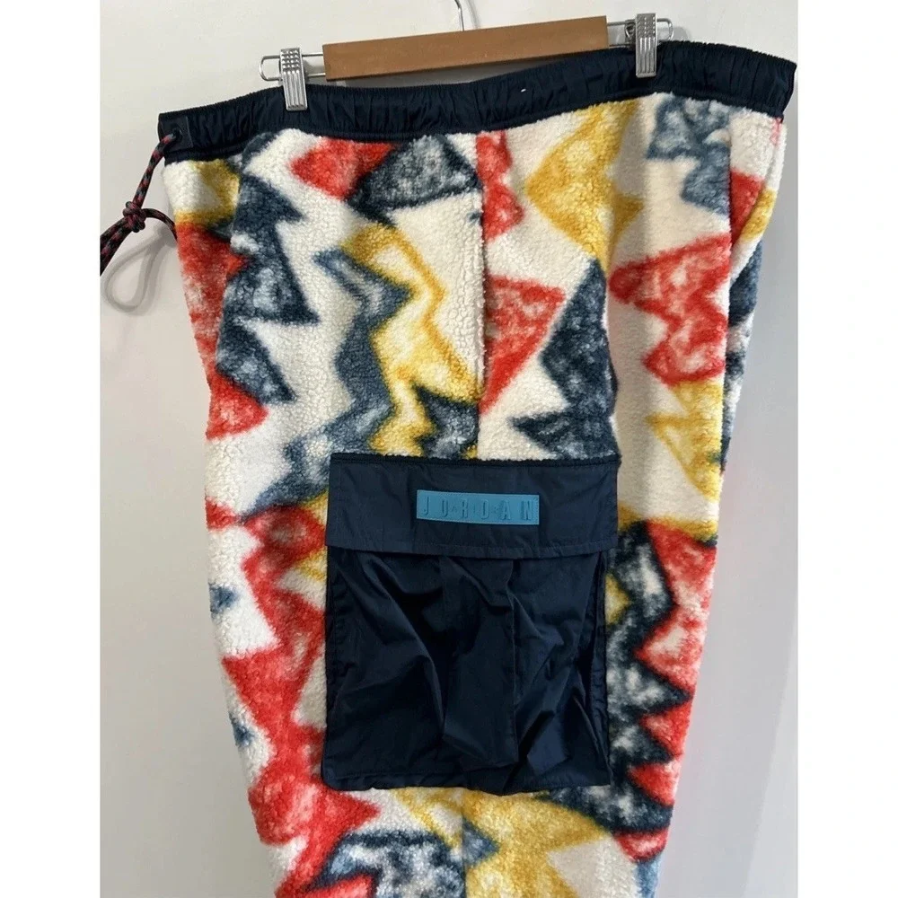 Nike Jordan Essential Retro 90s Abstract Fleece Pants Joggers Mens 3XL‎ DC9730